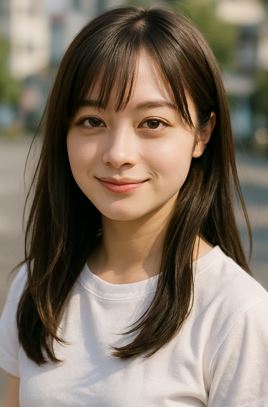 橋本環奈の写真風ポートレート